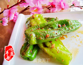 心蓝手制私房菜【虎皮烧辣椒】——丑并温柔着的做法