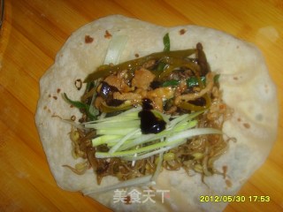 筋饼卷菜的做法