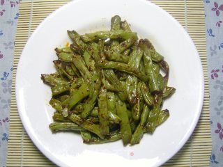 无油微波版干煸四季豆的做法
