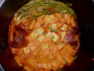 黔式辣味豆腐锅的做法