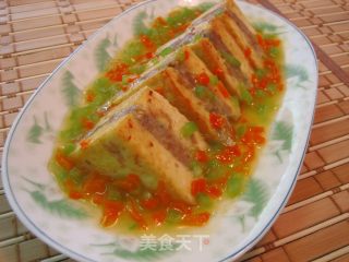 香煎豆腐肉夹的做法