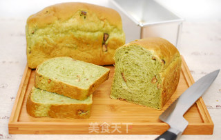 抹茶栗子吐司的做法