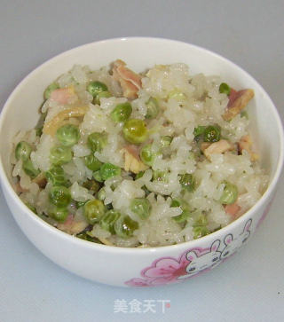 豌豆咸肉糯米饭的做法
