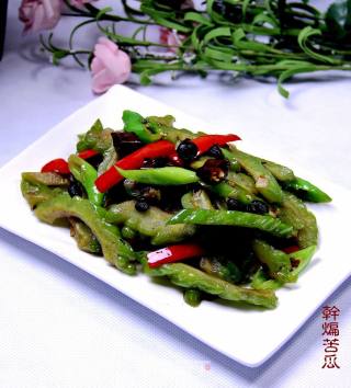 干煸苦瓜的做法