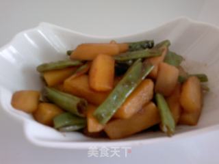 四季豆烧土豆的做法