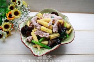 玉米笋炒肉片的做法