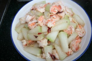 虾仁冬瓜条的做法