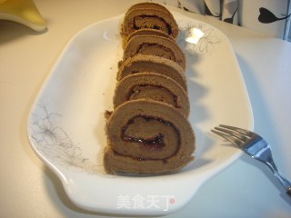 壮志未酬的巧克力蓝莓蛋糕卷的做法