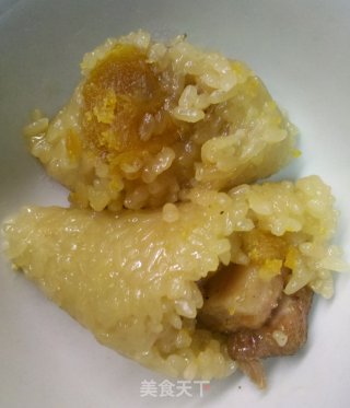 莲子蛋黄肉粽的做法