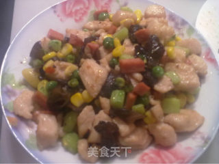 杂蔬里脊肉的做法