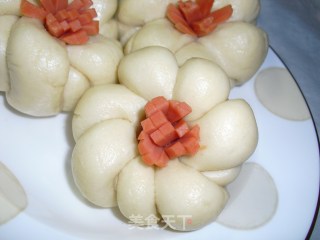 花朵馒头的做法