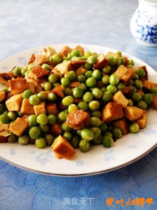 青豆炒豆干的做法