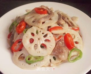 辣椒炒莲藕的做法