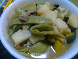 一锅出【豆角、土豆、南瓜】的做法