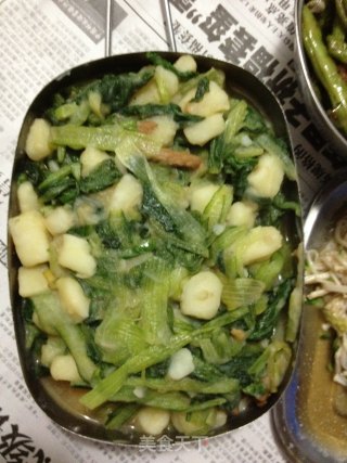 土豆小白菜的做法