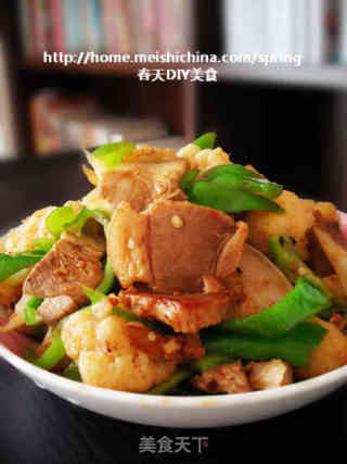 花菜回锅肉的做法