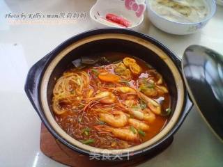 韩式糟虾泡菜锅的做法