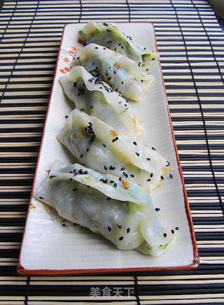 韭菜鸡蛋锅贴的做法
