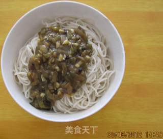 茄丝打卤面的做法