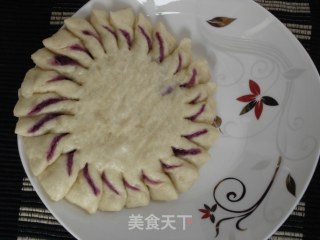 太阳花紫薯饼的做法