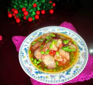 鲜黄豆炒腊肉的做法