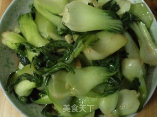 蒜香上海青的做法