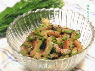 蒜头豆豉爆苦瓜的做法