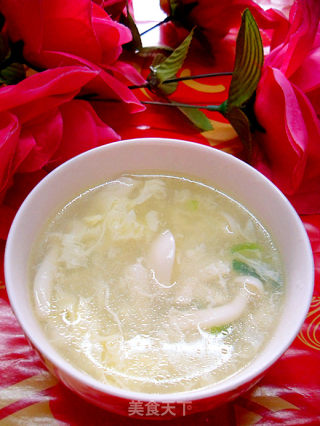 白玉菇鸡蛋汤的做法