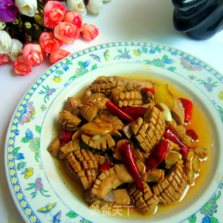 香辣腰花的做法