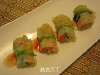 清爽白玉卷的做法