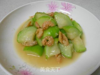 虾仁丝瓜的做法