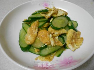鸡蛋炒黄瓜的做法