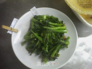 生炒菜心的做法