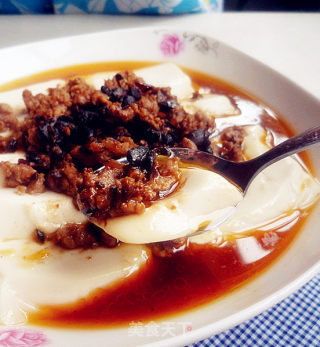 豉汁肉末蒸豆腐的做法