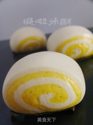 厨格格群磕之双色馒头——南瓜馒头卷的做法