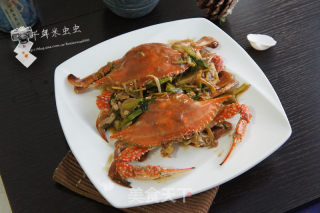 姜葱炒花蟹的做法