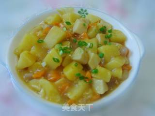 咖喱鲍菇土豆块的做法