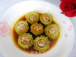 清蒸苦瓜镶肉的做法