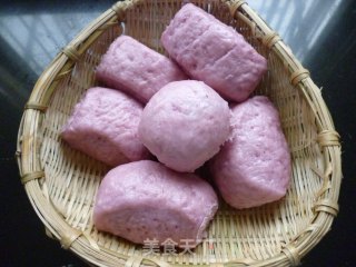 天然彩色紫薯馒头的做法