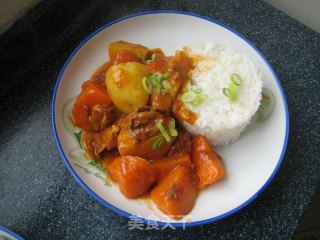 咖喱茄汁牛肉饭的做法