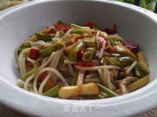 蔬菜炒圆粉的做法