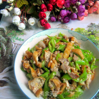 油豆腐炒瘦肉-----家常菜的做法