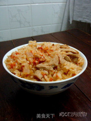 番茄里脊肉焖饭的做法