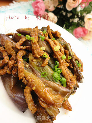 肉丝炒茄子的做法