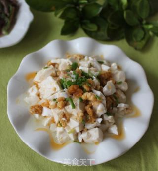 咸蛋拌豆腐的做法