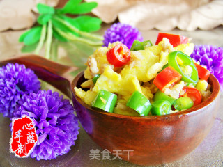 心蓝手制私房菜【彩椒肉泥滑炒蛋】——电话里的干杯（下）
