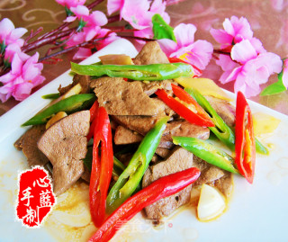 心蓝手制私房菜【土匪猪肝】——吃饱了才有力气减肥