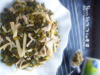 雪菜肉丝的做法
