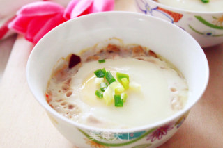 肉饼蒸蛋的做法