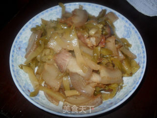 榨菜炒肉的做法